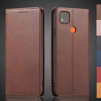 Магнитен привлича Кожен Калъф за Xiaomi Redmi 9C/Redmi9 C NFC Кобур флип-надолу Кутията за Носене в Чантата си Чанти и калъфи За Телефони Fundas на Корпуса