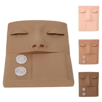 Множество 5D Козметична маска за практикуване на грим, тампон за кожата, очите и лицето, решение за грим, манекен за грим, силикон за учебни пособия