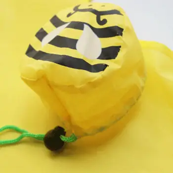Множество чанта от съвсем малък за пазаруване с очарователен дизайн анимационни пчелите, за многократна употреба здрави и Екологично чисти сгъваема чанта за пазаруване за удобство на използване