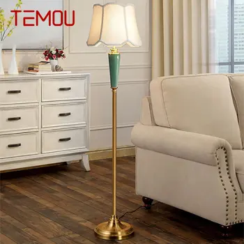 Модерен керамичен под лампа TEMOU с led подсветка Творчески Американски Луксозен Модерен настолна лампа за дома Хол Спалня