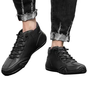 Мъжки ежедневни обувки, мъжки обувки от волска кожа, велур, Модерни дизайнерски обувки, Италиански мокасини, Дишаща мъжки обувки за шофиране, Zapatos Hombre