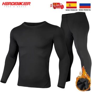 Мъжко бельо thermal; терморубашка с руното облицовка, мъжки ски основен слой, зимно топлинна бельо, дълги ризи и блузи, долна комплект