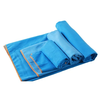 Набор от преносими пътни кърпи от микрофибър 3 размера, чанта, Комплект быстросохнущих кърпи, Однотонное двустранно бархатное спортно кърпа