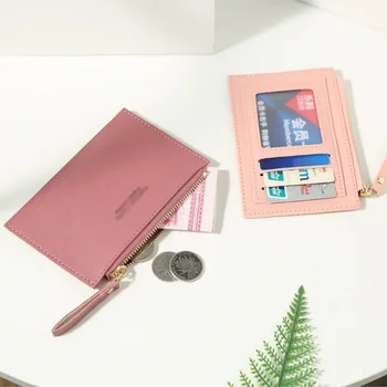 Нов портфейл, чанта за карти, дамски портфейл, лесен модерен класически обикновен портфейл с цип, женски Instagram explosion