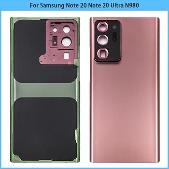 Новост За Samsung Galaxy Note 20/Note 20 Ultra N980 Задната част на Кутията на Батерията Задната Врата 3D Стъклен Панел на Корпуса на Камерата Стъклен Обектив