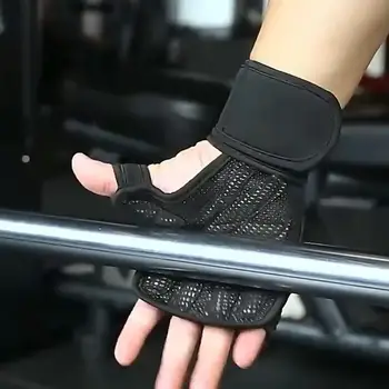 Ръкавици за Вдигане на Тежести Регулируем Обвивка на Китката Ръкавици За Вдигане на Тежести Пълна Защита на Дланите имат противоплъзгаща Спортна Ръка за Мъже за Тренировка Мъже