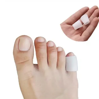 Силиконов гел за корекция на мазоли на мизинцах крака, гел за защита на кутрето, гел за защита на пръстите на палеца на крака, ръкав за грижа за краката