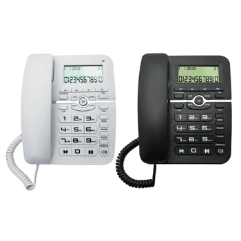 Стационарни жични телефони E56B за къща/хотел/офис Тенис на кабелен телефон с дисплей