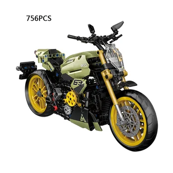 Технически Везни Мотоциклет Градивен Елемент Ducatis Diavel 1260 Sian Живопис Модел На Превозното Средство На Парния Двигател, Тухли, Играчки За Момчета