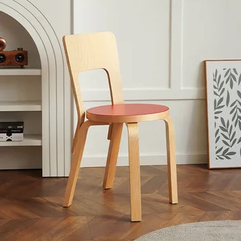 Трапезни столове с дървена облегалка за кухня, Удобни Дизайнерски Трапезни Столове, Стол за изчакване, Мебели за балкона YX50DC