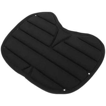 Удобна подплатена възглавница на седалката каяк Лесен гребане мат за каяк, кану-каяк, рибарска лодка (черен)