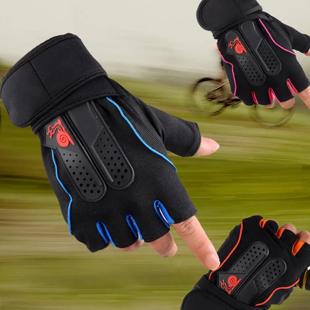 Изискани ръкавици за фитнес, защита на китките, Антидеформированные унисекс ръкавици за фитнес на полпальца, еластични ръкавици за ски Изображение 3