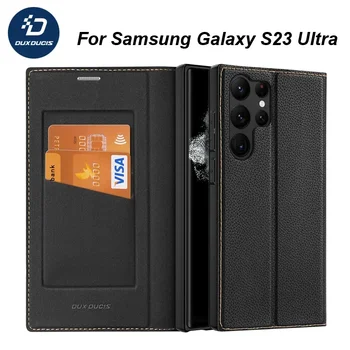 За Samsung Galaxy S23 Ultra Case Skin series X2, панти чанта-портфейл от магнитна кожа с отделение за карти за седалките S23 Plus