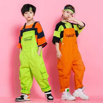 Модни общи тениска Casucl Детски дрехи за балните танци Облекло за улични танци Танцови Костюми в стил хип хоп за момичета и момчета